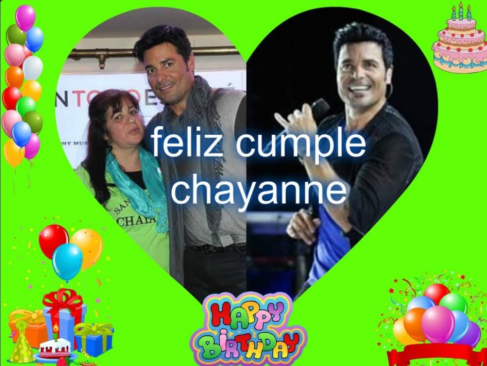 ¿De qué manera felicitarías a Chayanne? Ponte creativa y únete a la celebración.