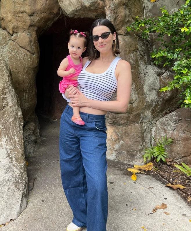 Nastassja Bolivar y su bebé.