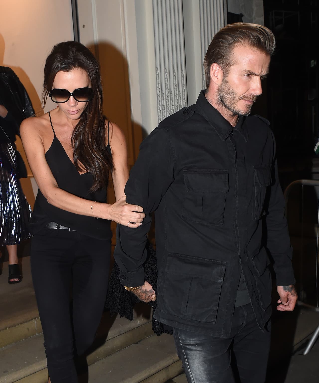 No se soltaba del brazo de David, ¡por nada!