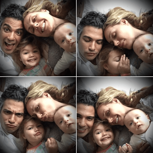 Con la llegada del pequeño Jaime, la familia creció y los orgullosos padres no dudaron en compartir su felicidad con esta serie de fotografías.