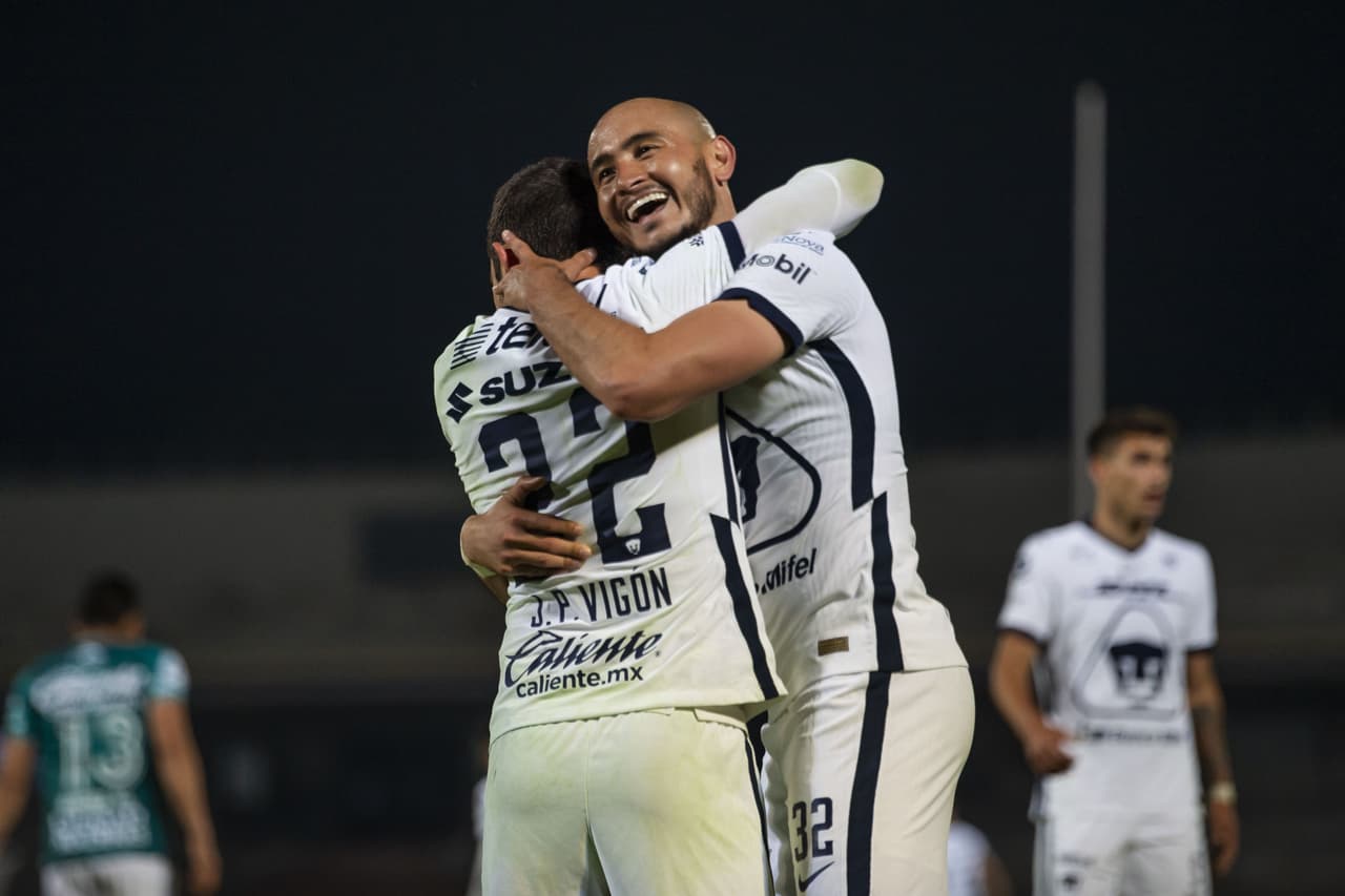 Con anotaciones de Carlos González y Emanuel Gigliotti, Pumas y León arrancan la final del Guard1anes 2020 con empate en Ciudad Univeristaria.