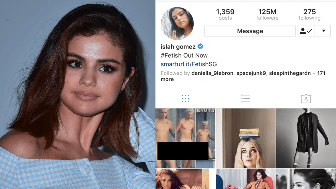 Hackean el Instagram de Selena Gomez y suben una foto de Justin Bieber desnudo