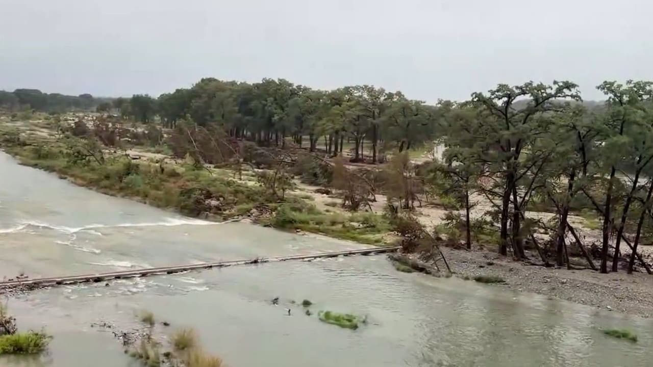 Remanentes de Polo dejan amenazas de lluvias e inundaciones en Texas: Así se ve el Río Guadalupe hoy