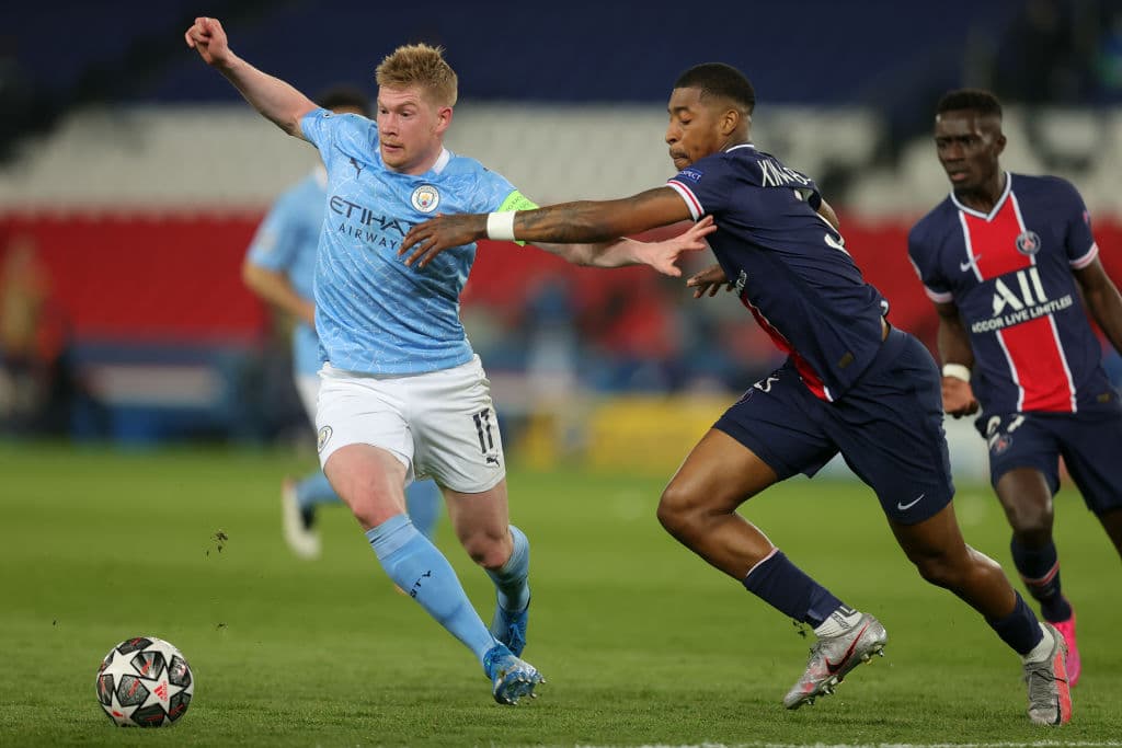 Kevin De Bruyne y Riyad Mahrez aprovechan los errores del PSG para darle la vuelta al marcador 1-2 y se acercan a la primer final de UEFA Champions League de su historia.