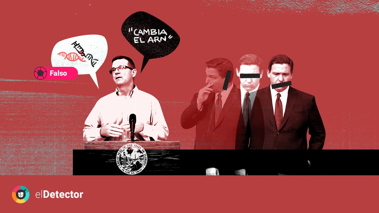 DeSantis calla ante una de las peores mentiras sobre las vacunas del covid-19