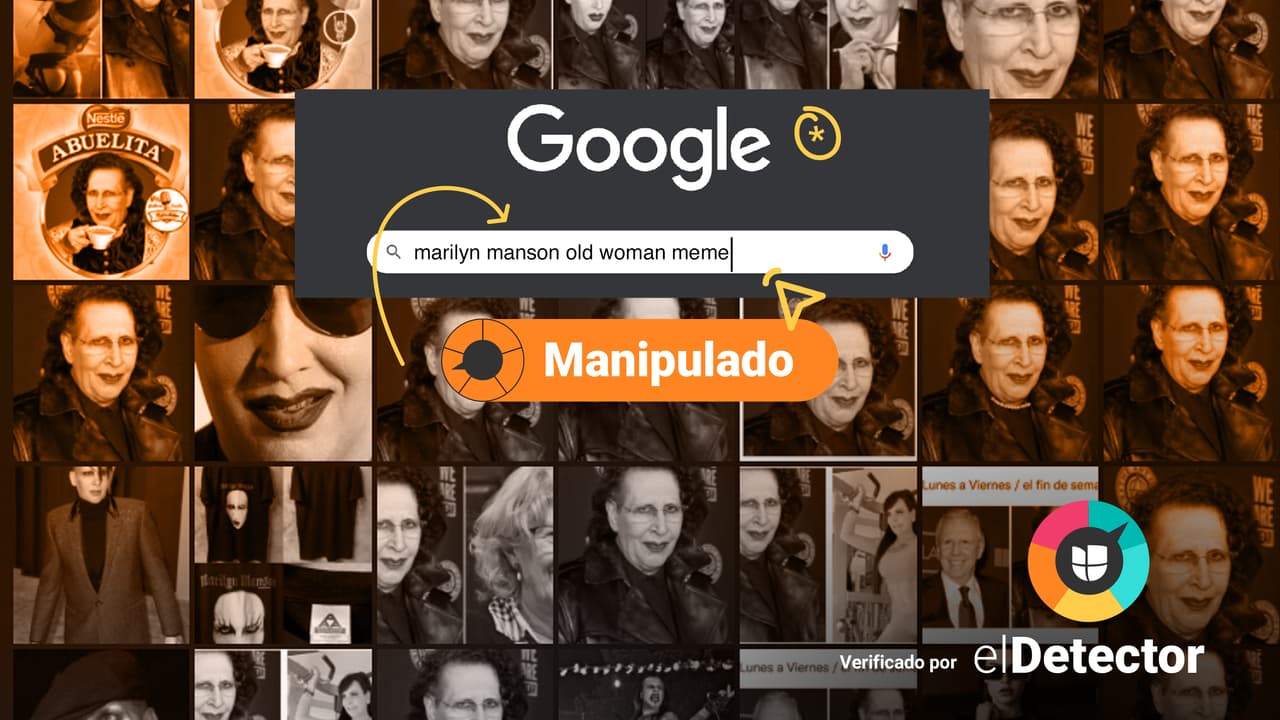 ¿Te llegó la foto de Marilyn Manson y creíste que envejeció muy rápido? Es falso: la imagen está manipulada