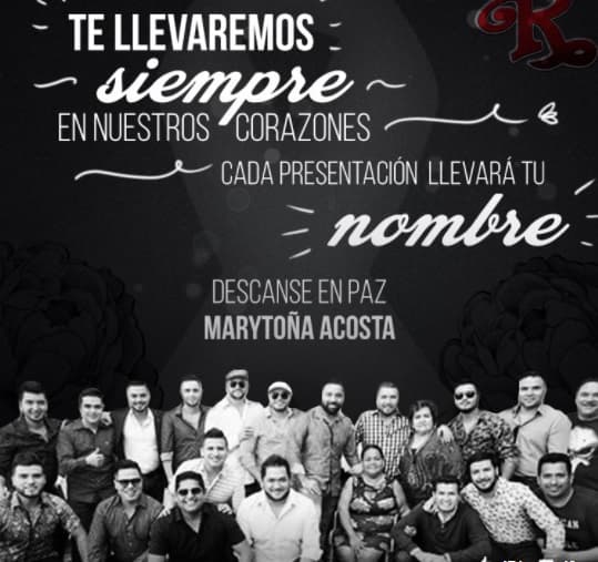 La banda El Recodo, encabezada por doña Chuyita Lizárraga, Poncho y Joel publicaron este mensaje en sus redes sociales, recordando a la presidenta de todos los clubes de fans de la llamada 'Madre de todas las bandas' pero, sobre todo, a la amiga que siempre vieron en ella.