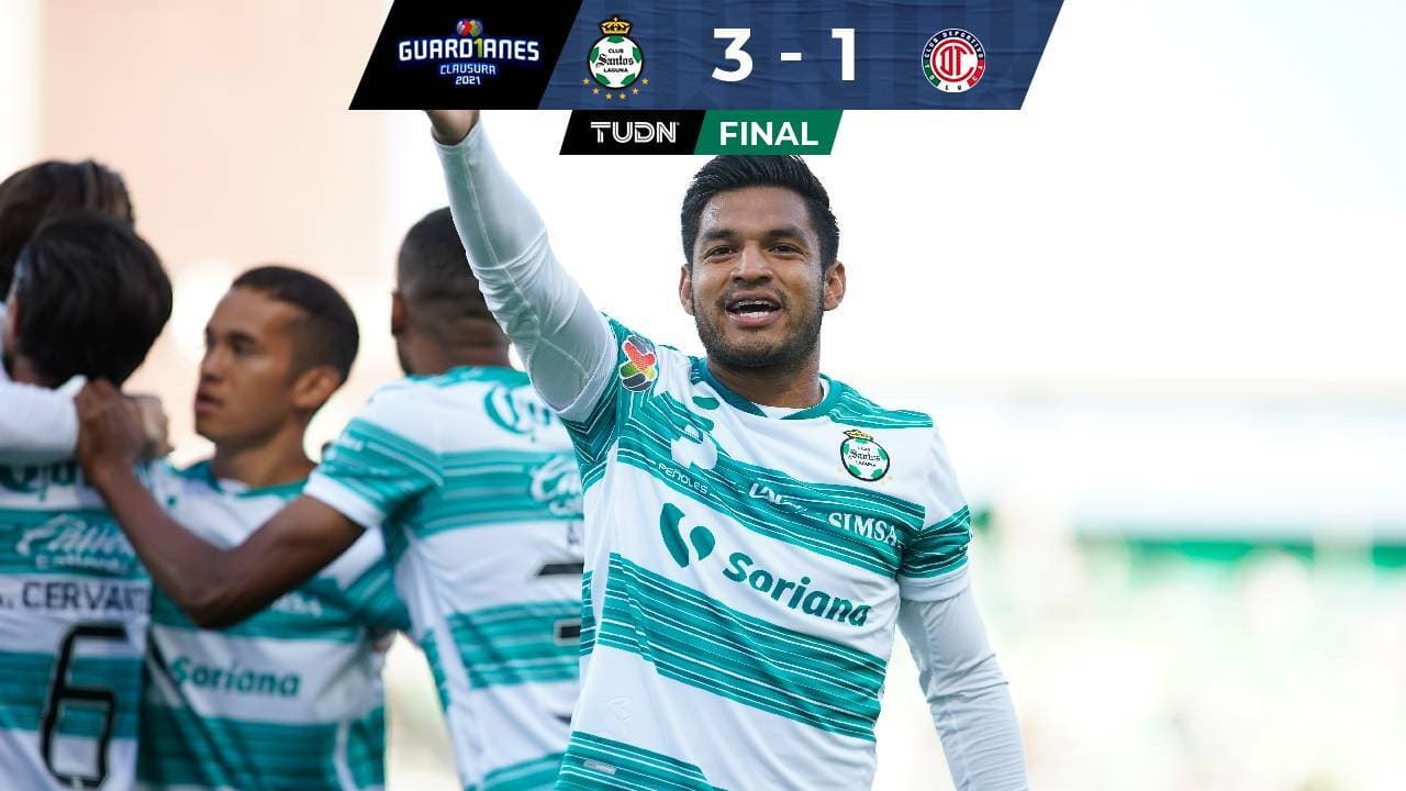 Santos vence a Toluca y aprieta la lucha por la clasificación directa