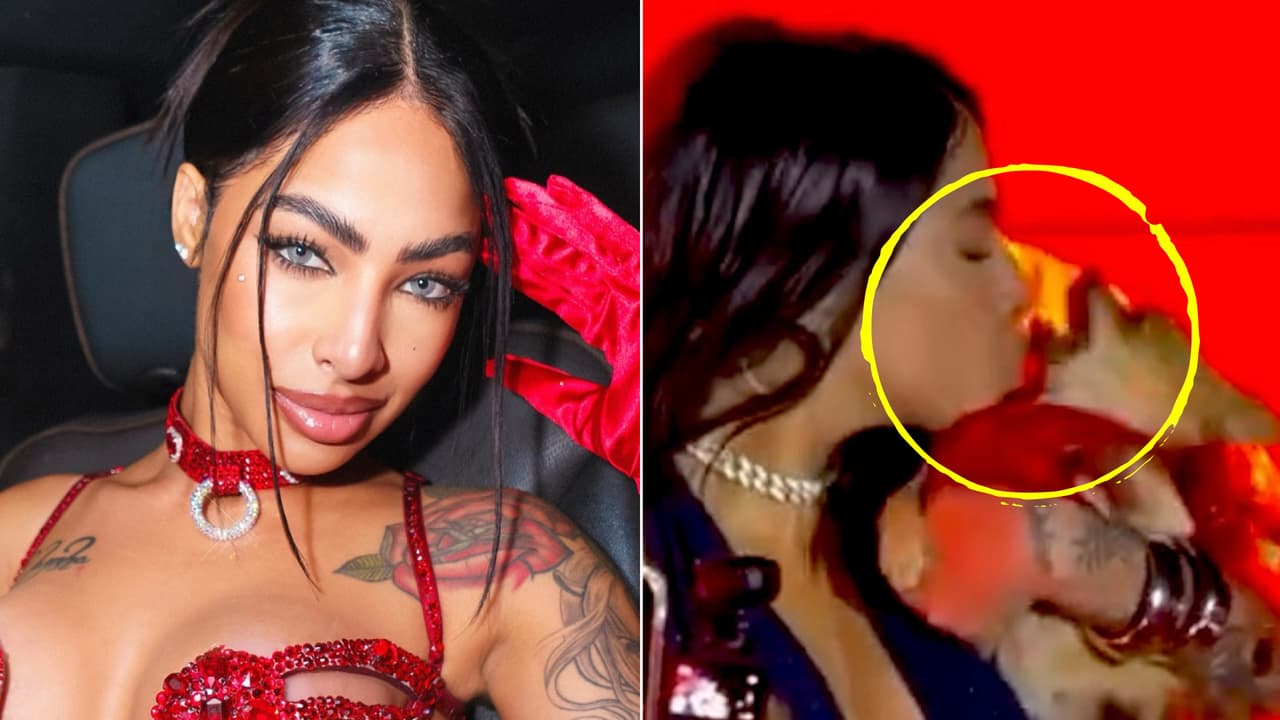 Yailin sufre mordida de un perro en pleno show: así reaccionó