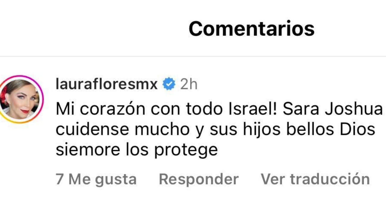 Laura Flores fue una de las personas que mostraron preocupación por Sarah Mintz.