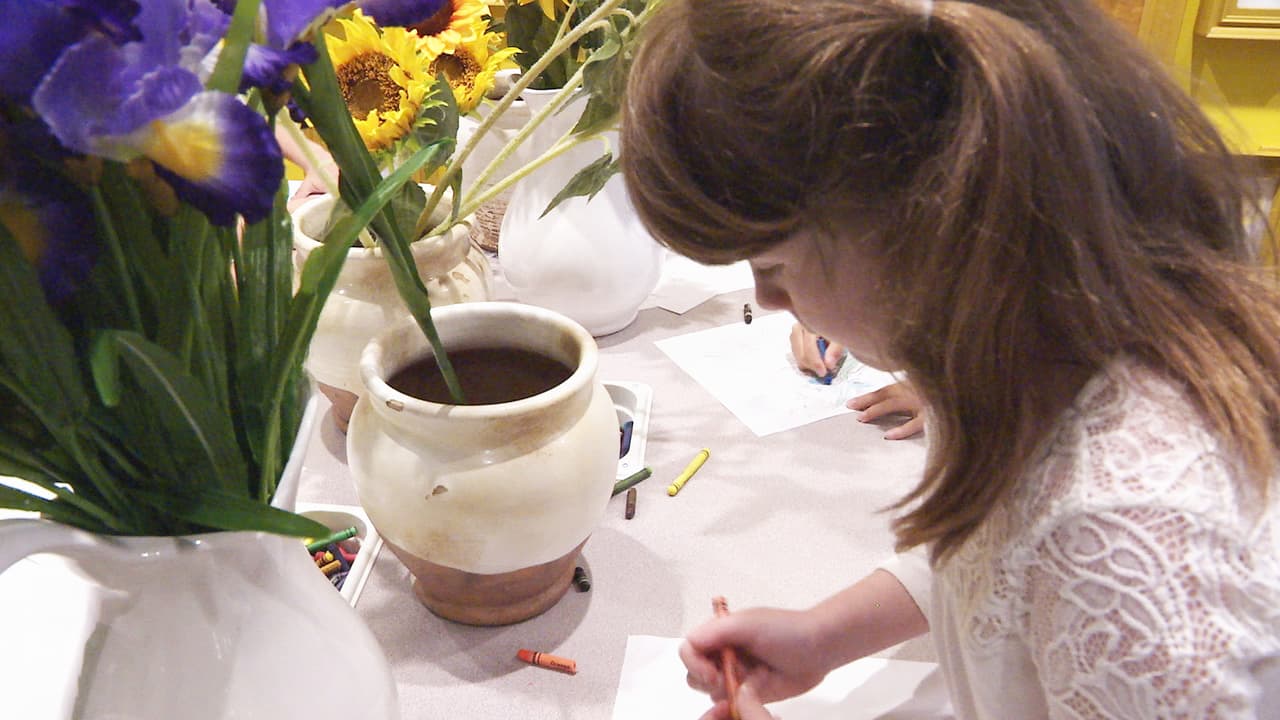 También hay un espacio donde los niños (y los no tan niños) pueden aventurarse a crear sus propias obras.