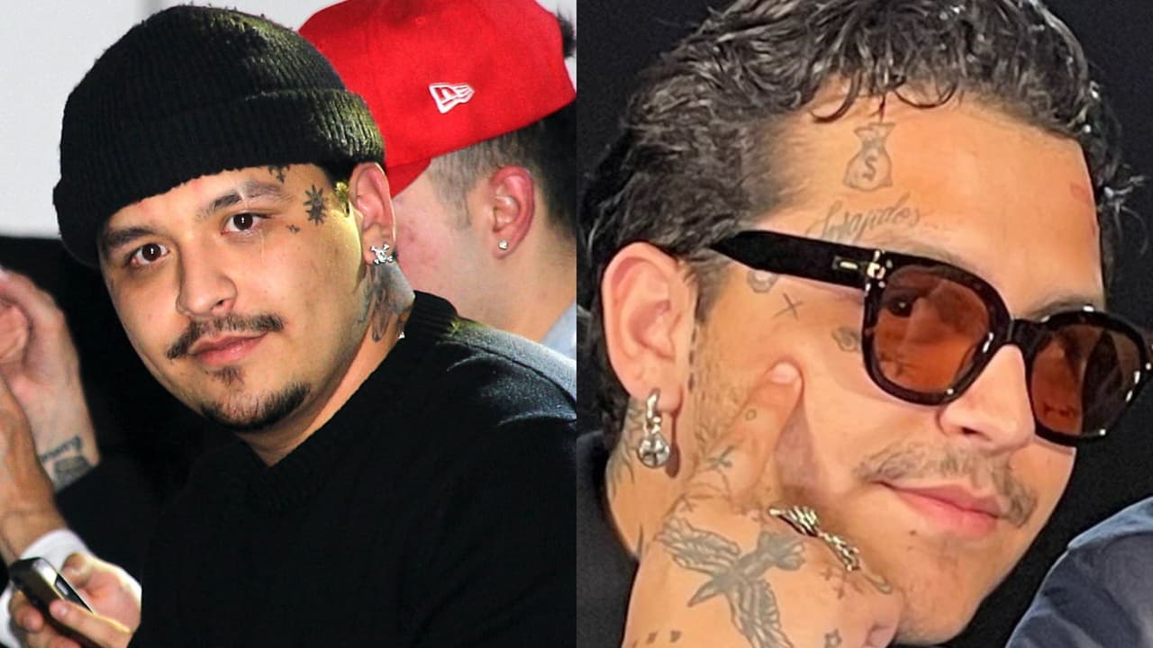Christian Nodal dice por qué le gustan los tatuajes en la cara (aunque su mamá lo regañe)