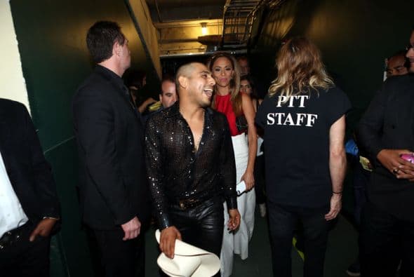 ¡Qué risueño se dejó ver Espinoza Paz!