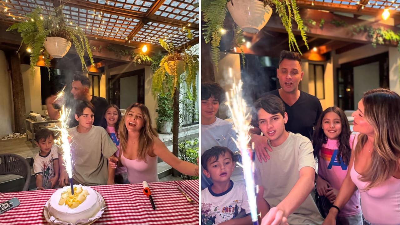 Grettell Valdez y Patricio Borghetti celebraron a su hijo, Santino, por su cumpleaños 17.