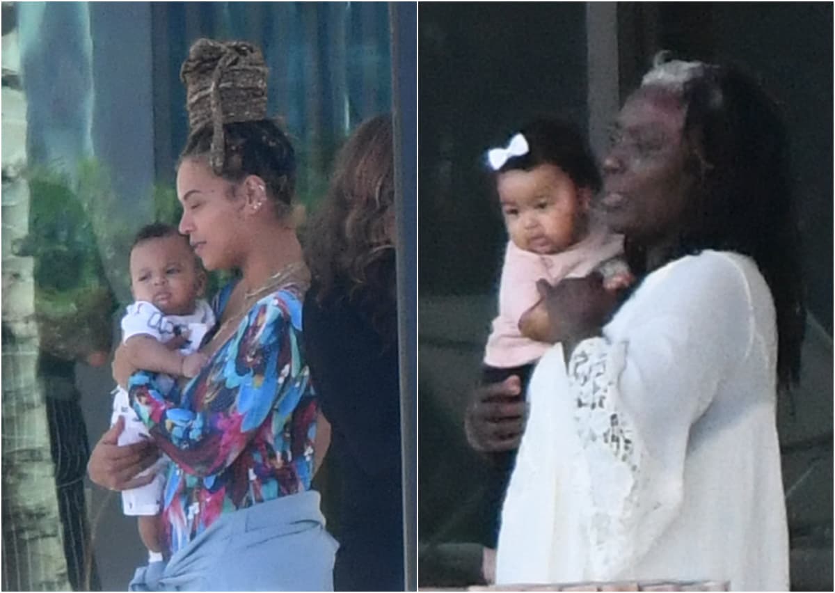 Gracias a los paparazzi es que conocemos los rostros de los famosos mellizos en detalle, a los 5 meses de nacidos.