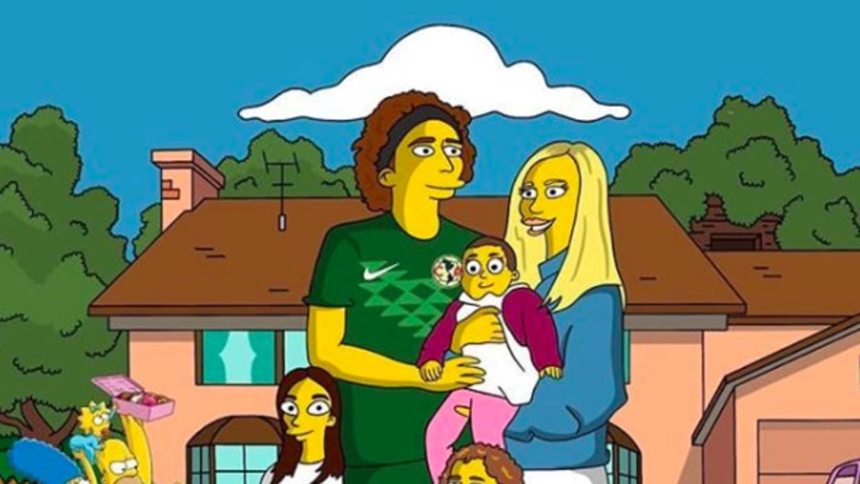 El portero del América luce con su familia como un personaje de 'Los Simpson'. 
<b>Mira el video</b> para que seas como el futbolista terminó viviendo en Springfield.