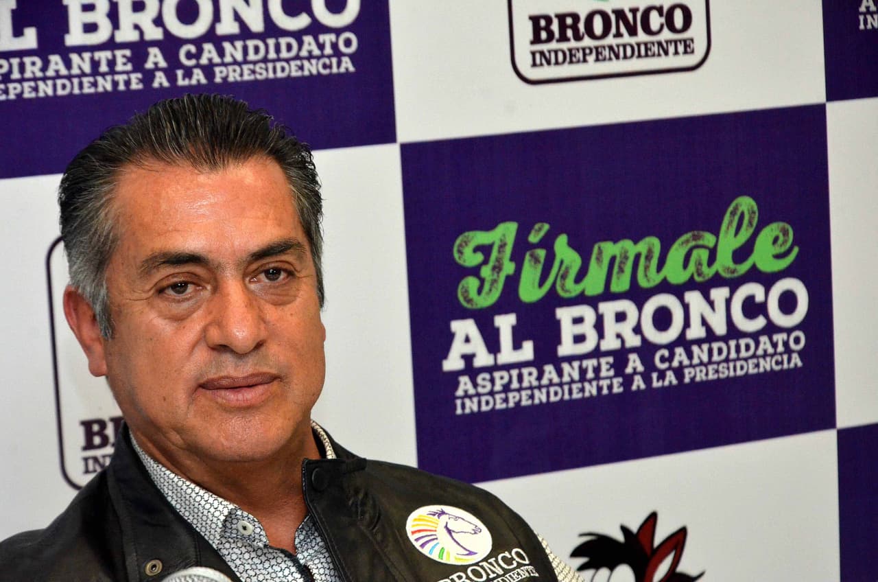 EUM20180106POL17.JPG MONTERREY, N.L. Politics/Política-El Bronco.- El gobernador de Nuevo León con licencia, Jaime Rodríguez Calderón "El Bronco", arranca sus actividades de precampaña como aspirante independiente a la Presidencia de México, el sábado 6 de enero de 2018. Foto: Agencia EL UNIVERSAL/EVZ