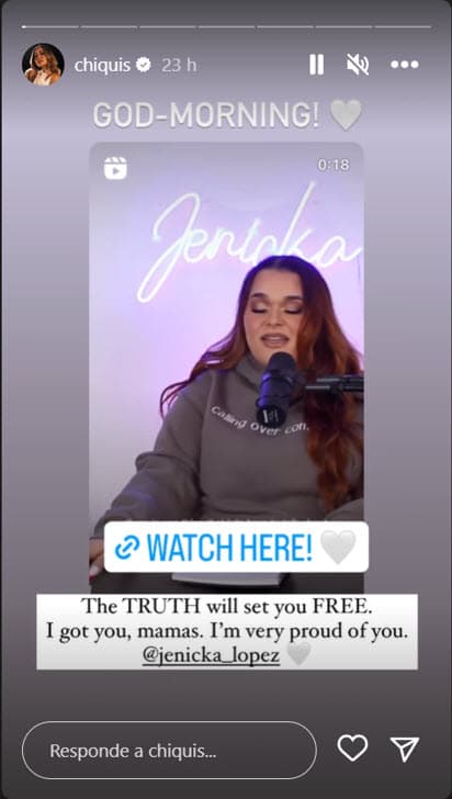 Chiquis se siente orgullosa de su hermana Jenicka.