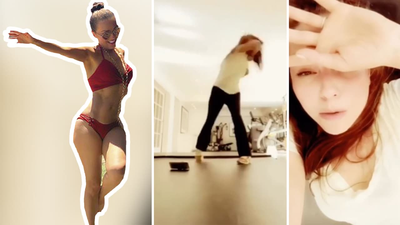 Esta es la (rudísima) rutina de ejercicios de Thalía y acabarás muy cansado de tan solo mirarla