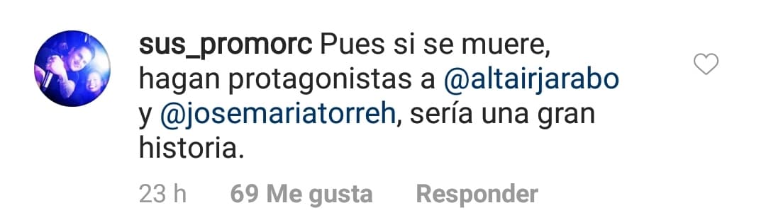 Asimismo, algunos más se resignaron ante la posible pérdida de Alejandra y pidieron hacer a Victoria y Roberto los nuevos protagonistas de la serie de abogados.