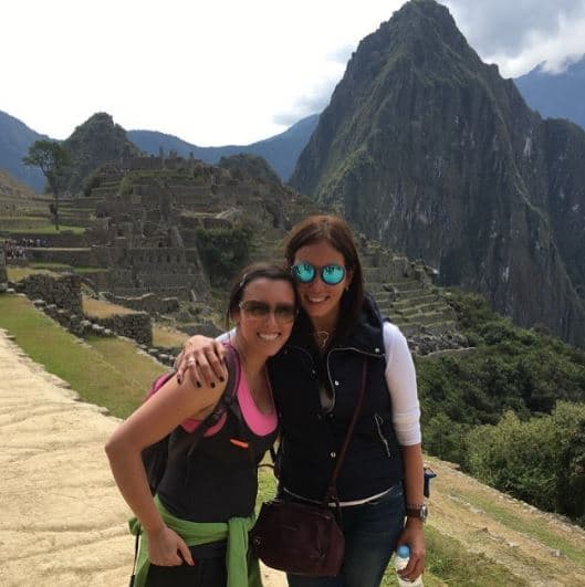Machu Picchu fue otro de los lugares que escogió para viajar junto a su hija Andrea.
