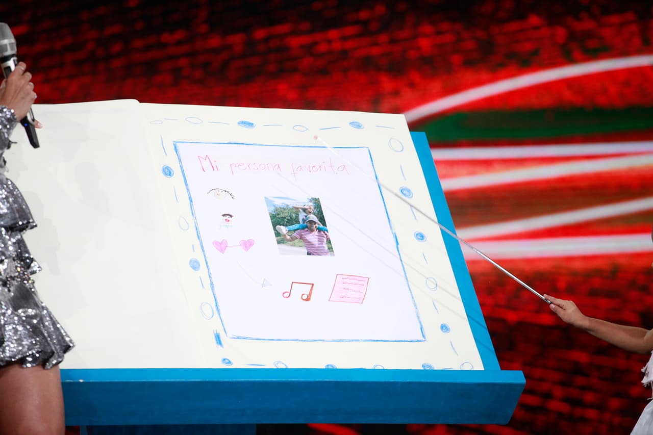 Acaró que Renato, su papá: "Es muy guapo. Tiene la trompa así", explicó alzando los labios.