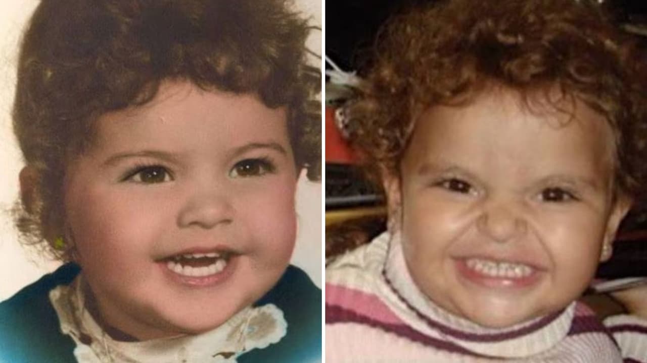 Lucero de bebé y su hija Lucerito de bebé.