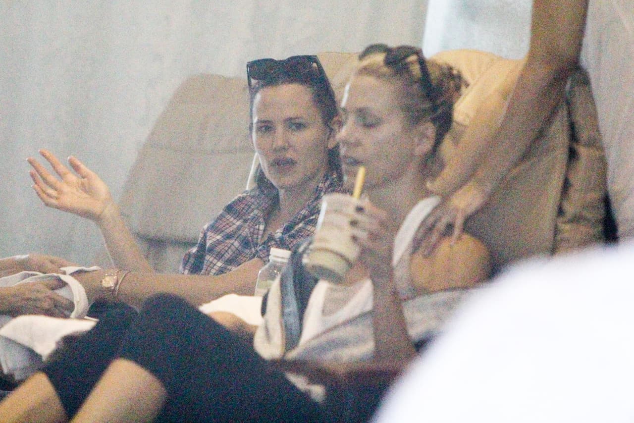 La actriz se encontraba en compañía de una amiga.