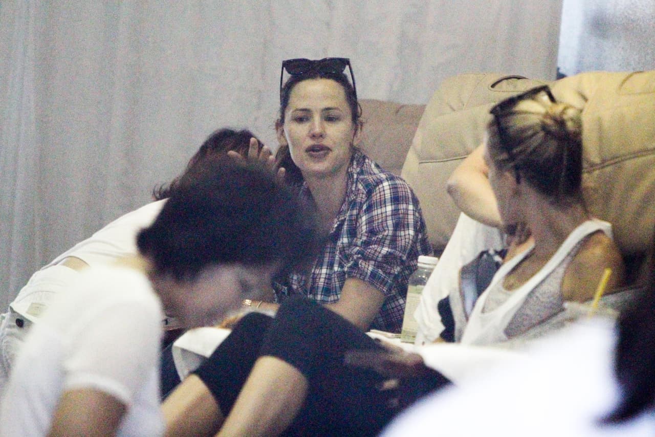 Jennifer Garner estaba lista para pasar una tarde muy relajante en el salón de belleza.