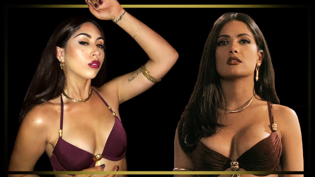 A esta cantante solo le faltó la serpiente para conseguir el look más famoso de Salma