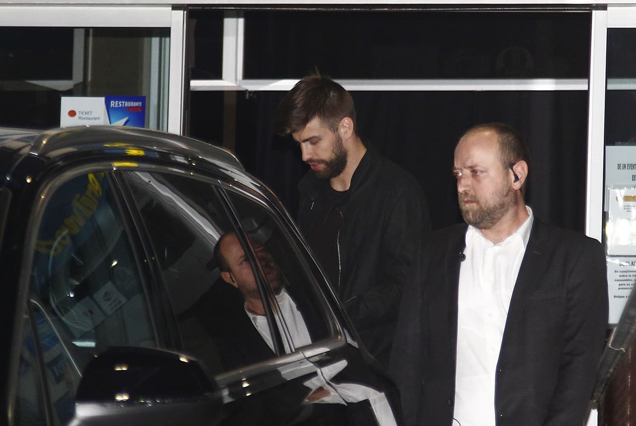 Piqué estuvo muy cariñoso con 'Shaki'.