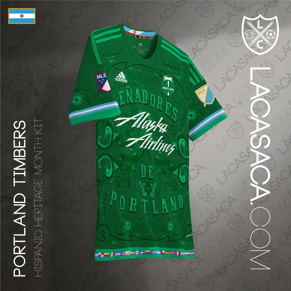 Los Timbers han contado con un gran número de jugadores provenientes de Argentina, y esta casaca acompañaría de la mano el mate que ellos toman antes de cada entrenamiento.