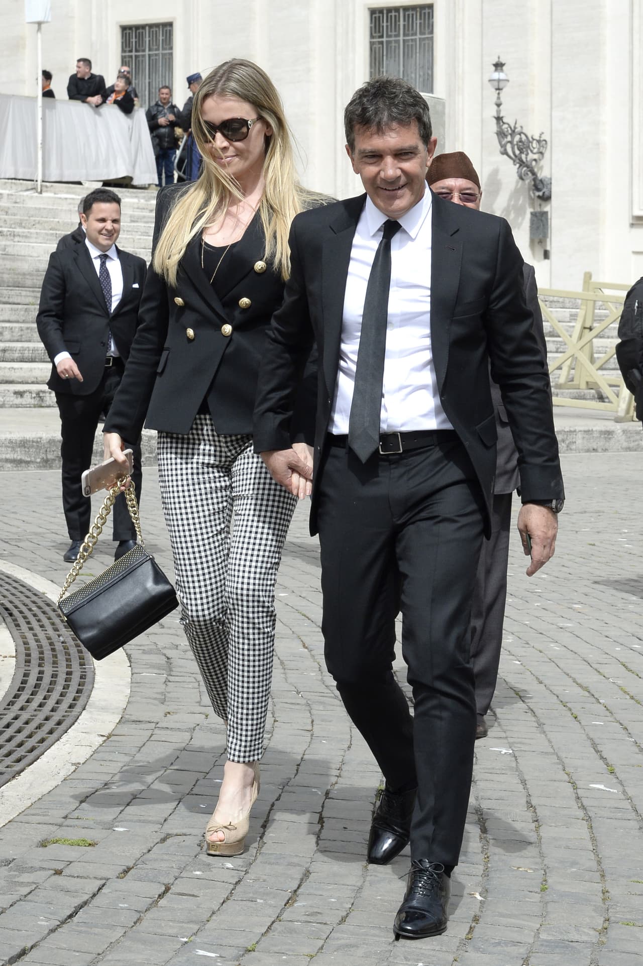 El español viajó desde Hungría para asistir a la audiencia general que el Papa Francisco realiza los miércoles.