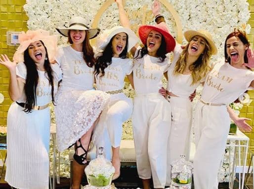 La también host digital de Nuestra Belleza Latina estuvo acompañada por familiares y amigas.