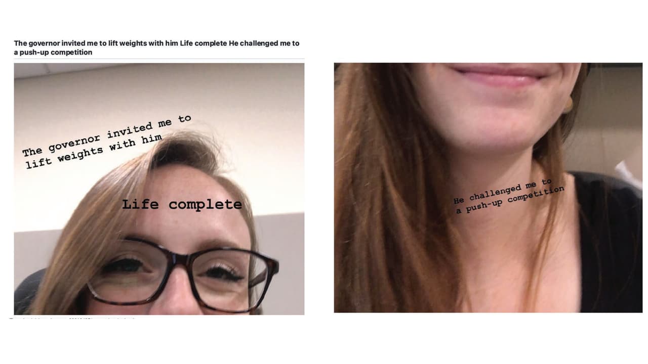 Charlotte Bennet, otra acusadora, describió haber hablado con el Gobernador sobre sus hábitos en el gimnasio y que él le preguntó en ocasiones cuántas flexiones podía hacer. En agosto de 2019, Bennett envió un mensaje de texto a sus padres en el que informaba de que el Gobernador la había invitado a "levantar [pesas] juntos en el gimnasio de su mansión" y que el Gobernador "empezó a preguntar qué levantaba, etc. cuántas flexiones podía hacer." La mujer luego compartió la experiencia en sus redes sociales.