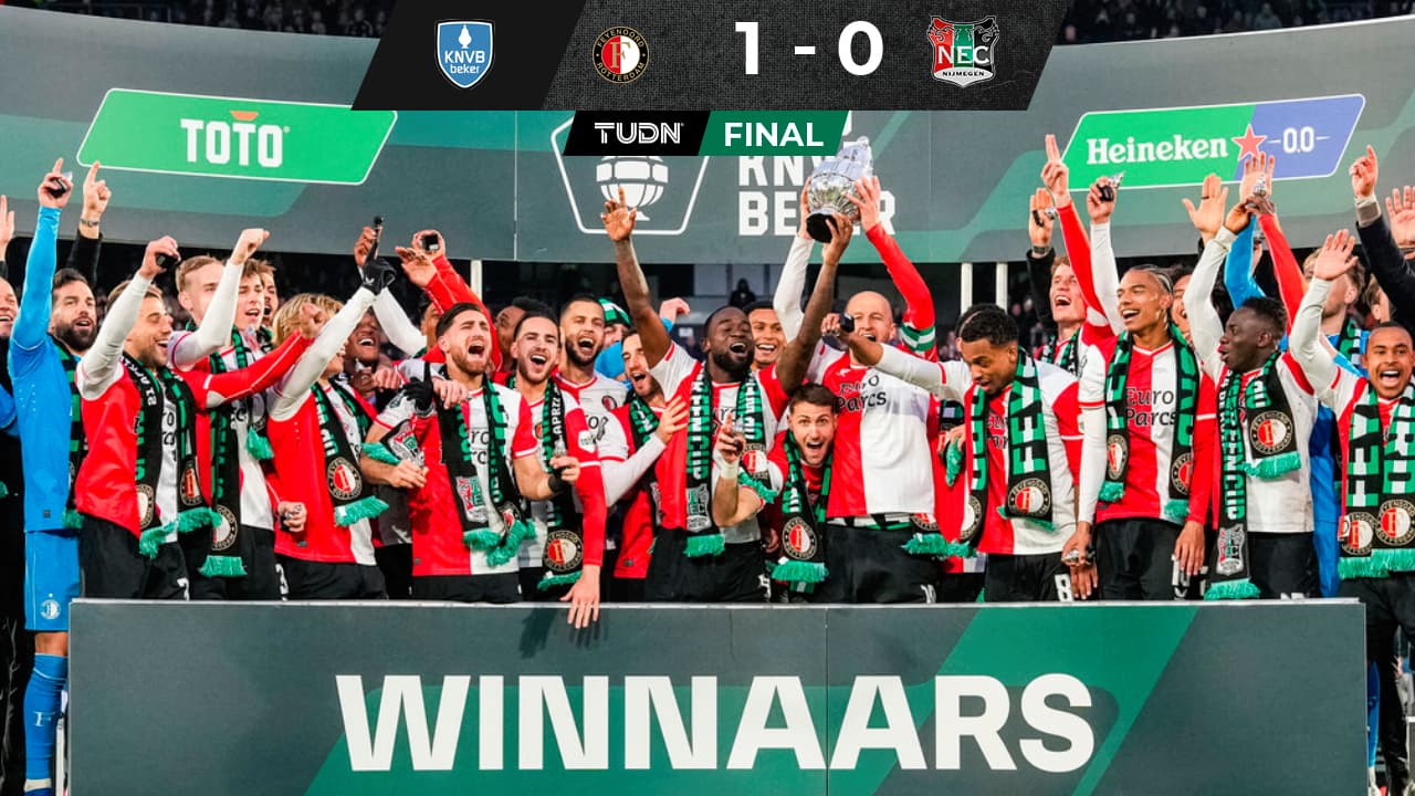 Santi Giménez asiste para que Feyenoord sea campeón de la Copa de Holanda