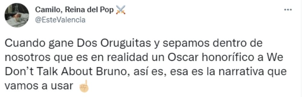 Reacciones de los fans a la ausencia de No se habla de Bruno de los Oscar