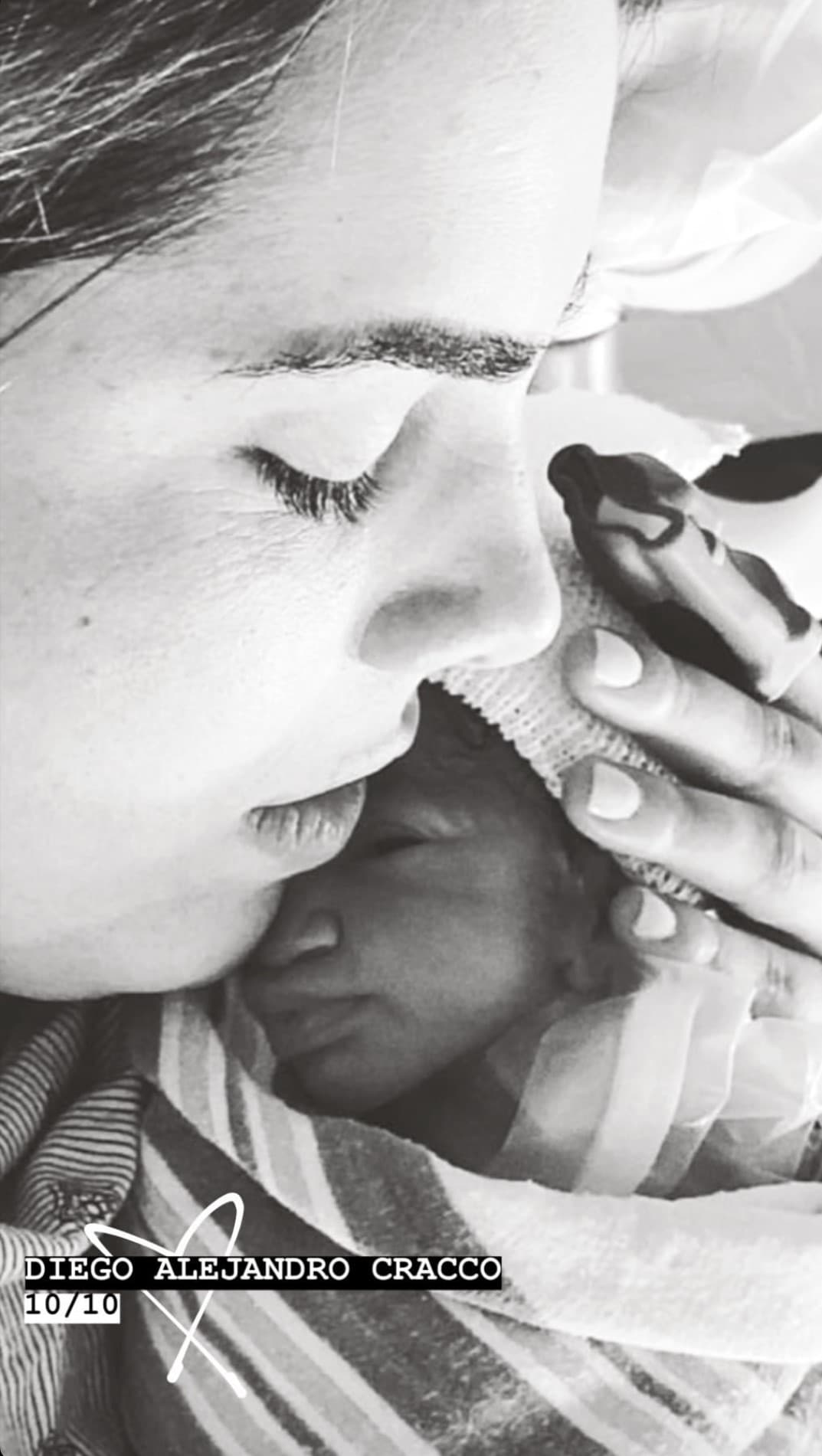 Junto a la fotografía escribió un bello mensaje para su preciado hijo.