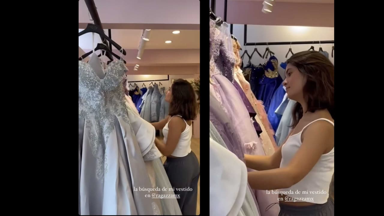 Julia, hija de Mayrín Villanueva y Eduardo Santamarina, comienza la búsqueda de su vestido de XV años