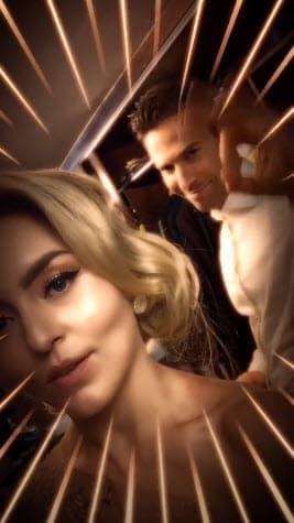 Pronto reapareció con el vestido bien puesto y lista para brillar en la alfombra.