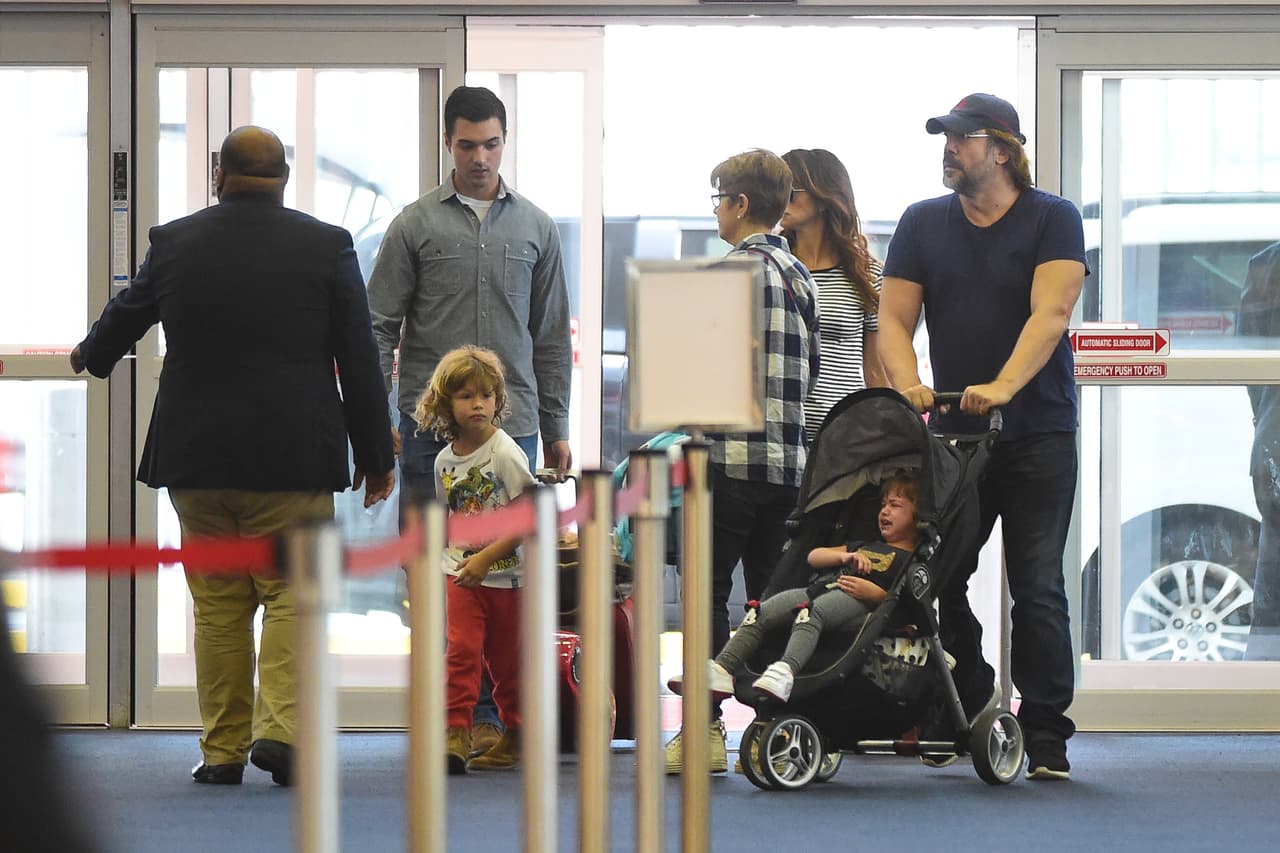 Las cámaras también lograron captar a su la hermosa Luna. Al parecer la nena no estaba de muy buen humor.