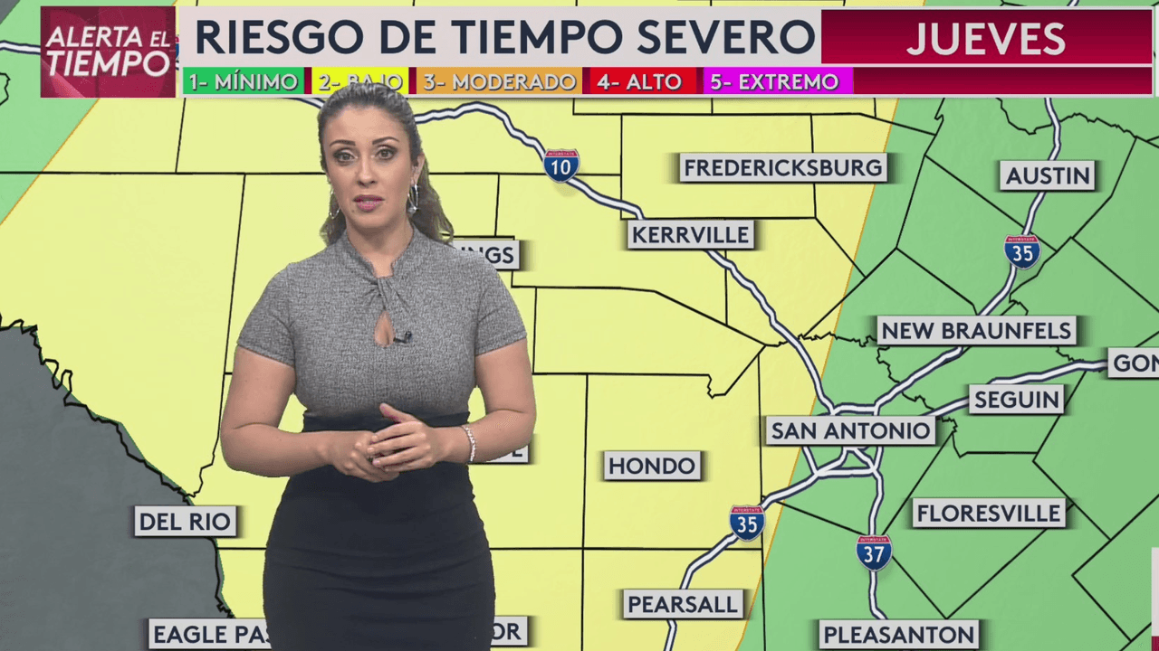 Mañana: tiempo severo en San Antonio con rondas de lluvia y tormentas