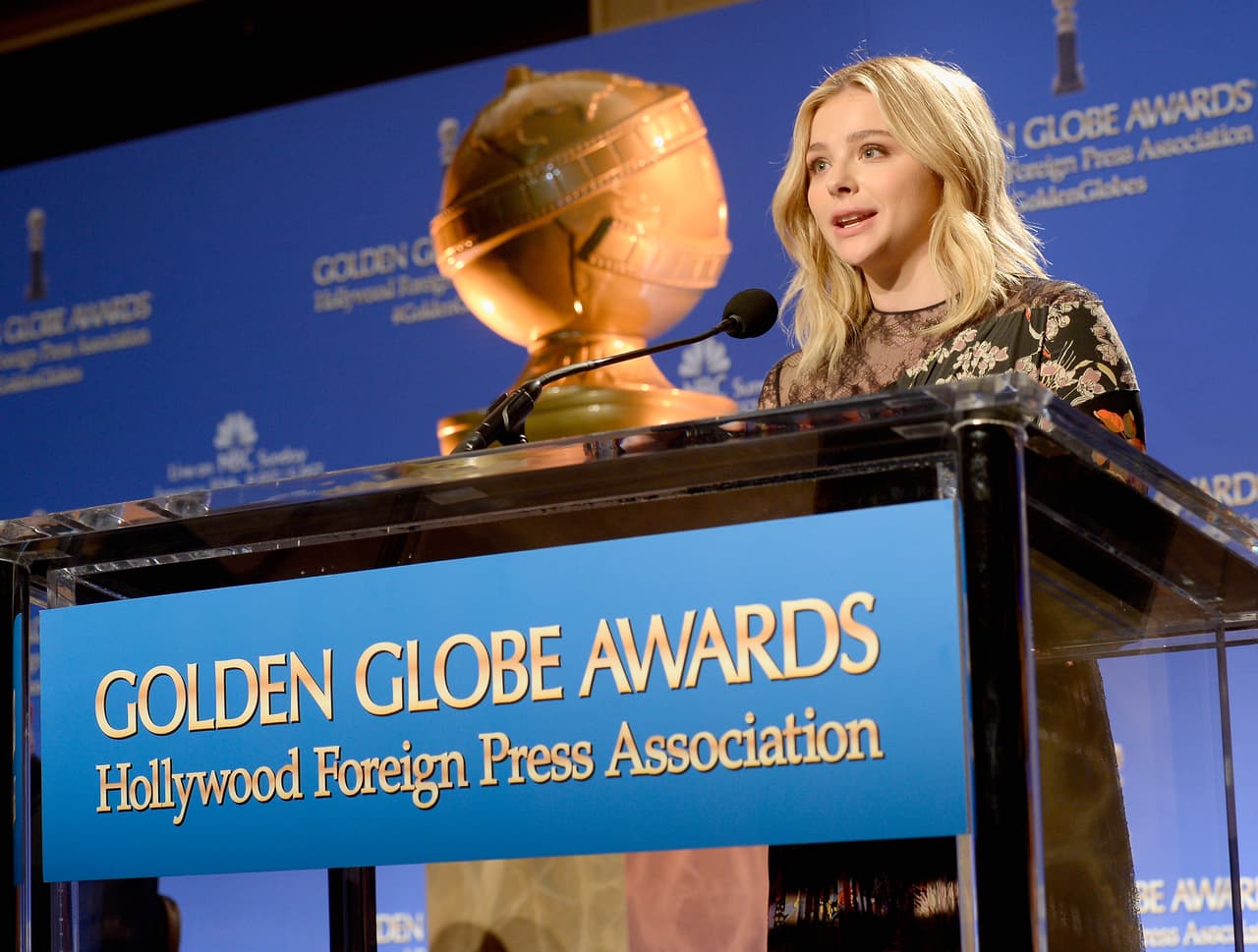 Chloë Grace Moretz, America Ferrera, Dennis Quaid, Angela Bassett y Corinne Foxx fueron los encargados de develar la lista de nominados a los Golden Globes.