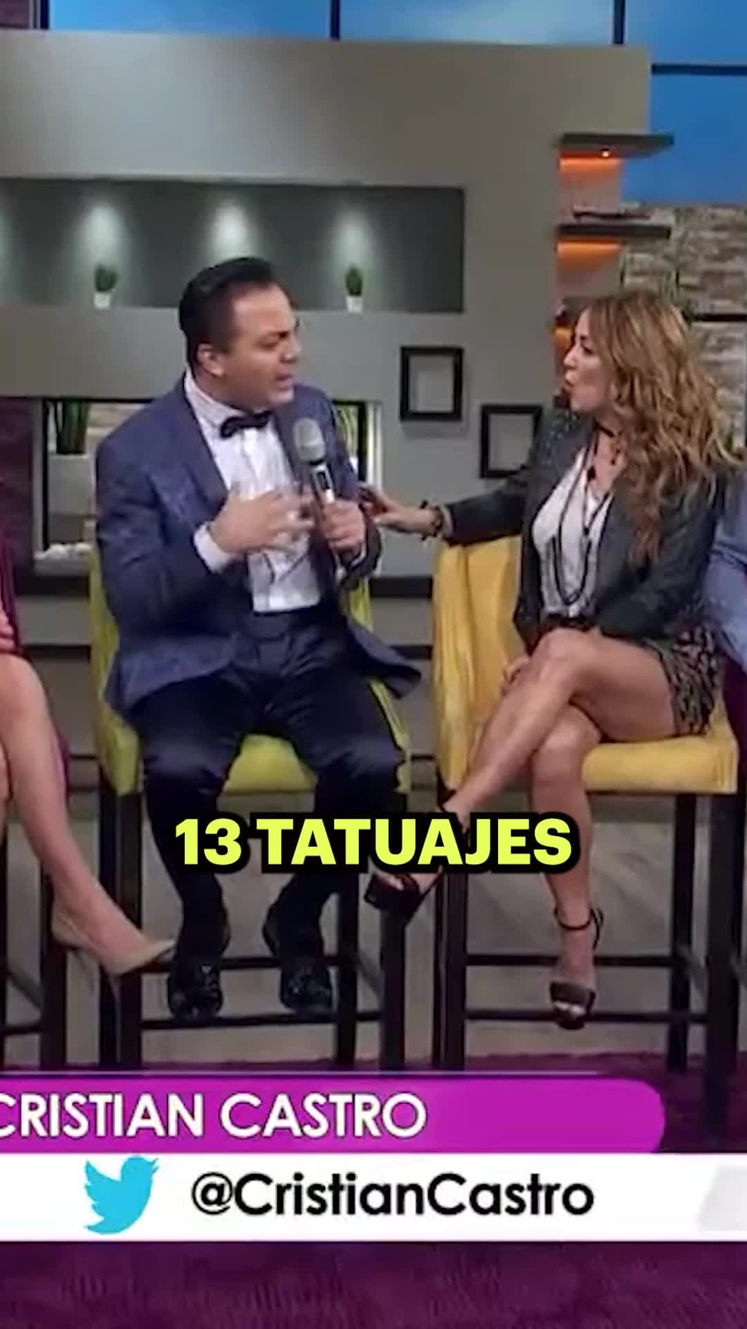 ¡Tenia 13 tatuajes! Cristian Castro revela lo más loco que ha hecho una fan por él