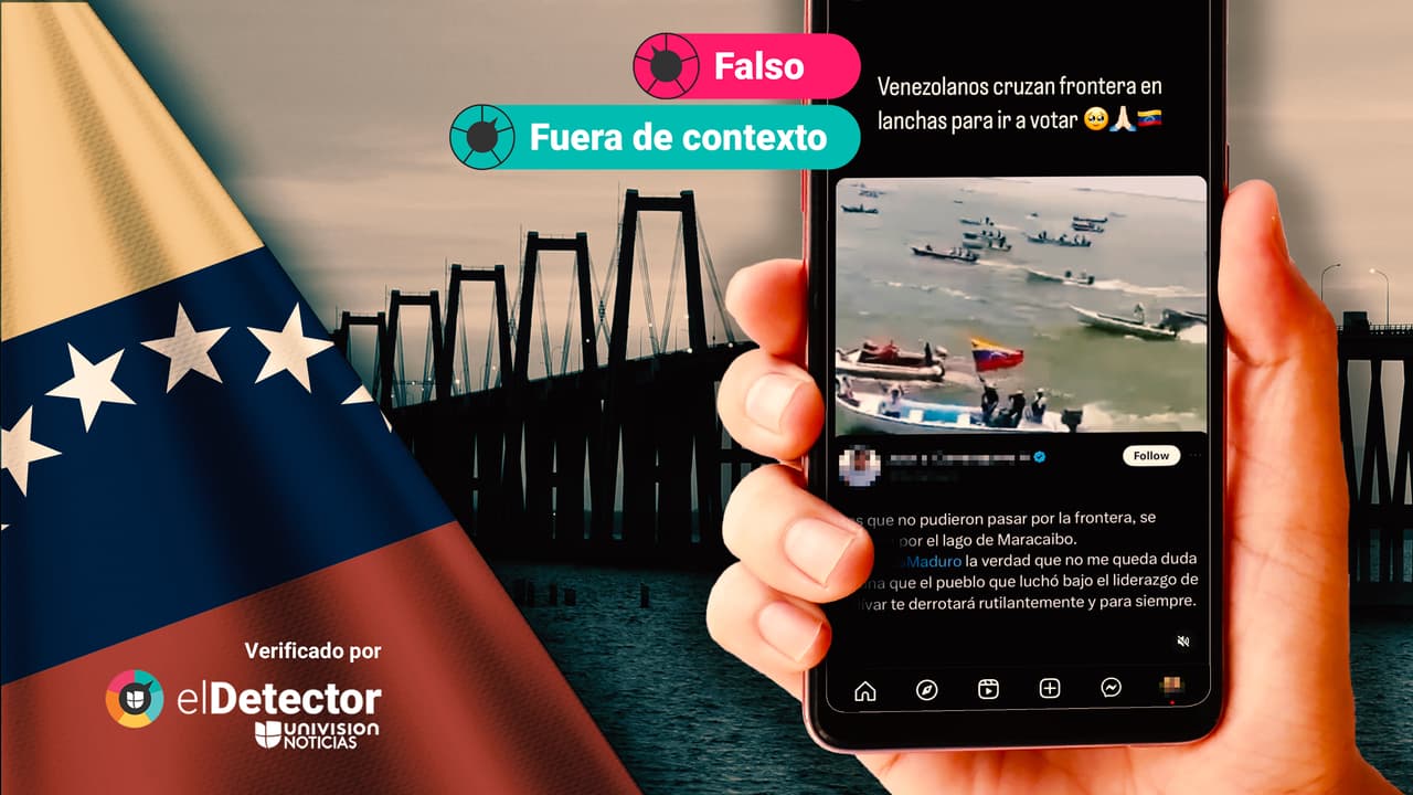 Es falso que ese video muestra a venezolanos llegando en lanchas desde Colombia a votar: es del cierre de campaña de Maduro