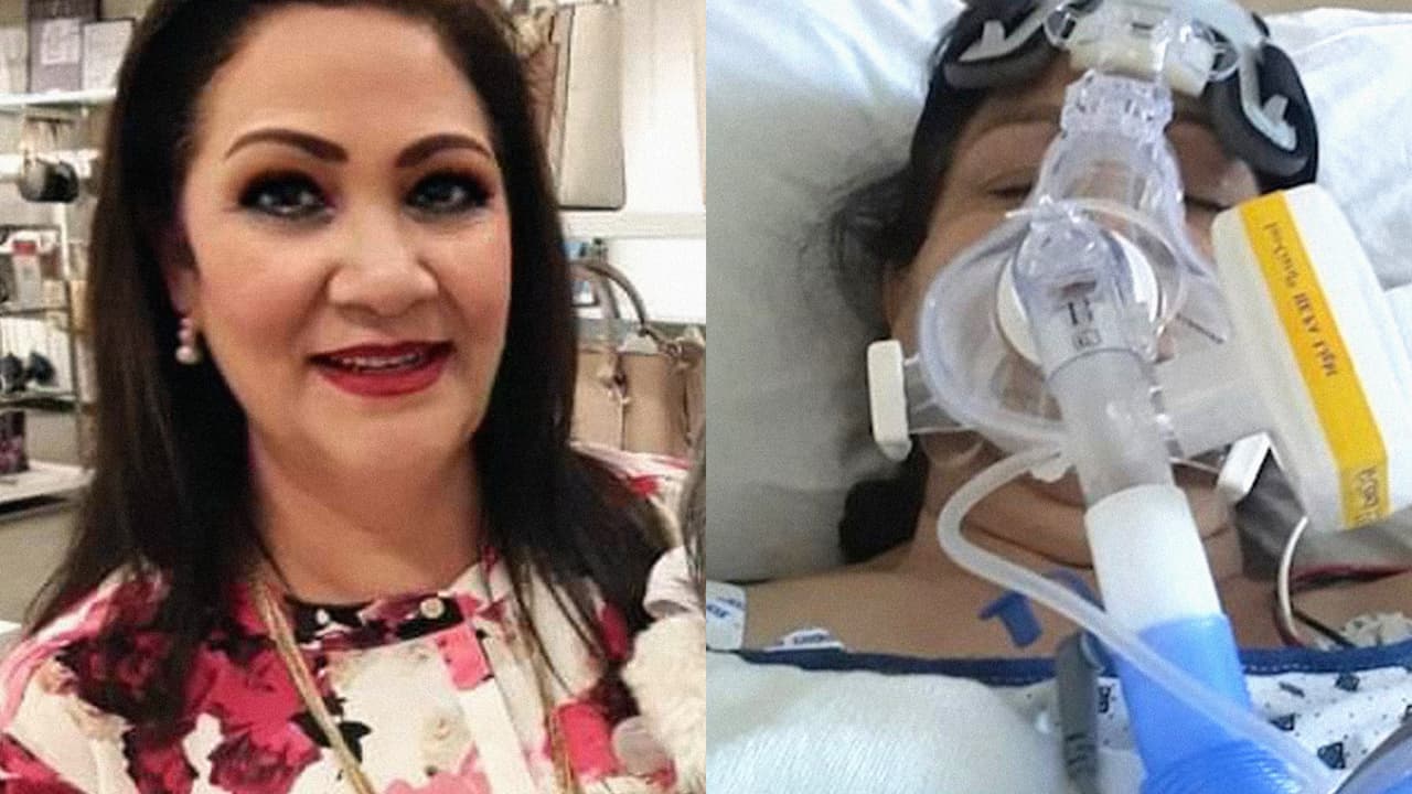 Angélica Sorrell de 59 años, contrajo el coronavirus en septiembre y actualmente se encuentra en una unidad de cuidados intensivos en El Paso, Texas.