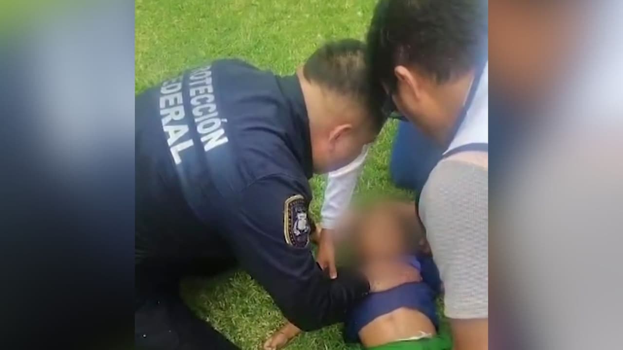 Rescate de Impacto: Policía en México salva a niño de 3 años que casi se ahoga al caer a lago