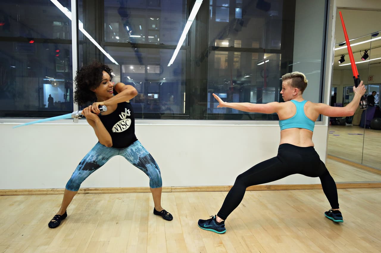 En un centro deportivo de Nueva York, crearon una rutina de ejercicio basada en Star Wars.