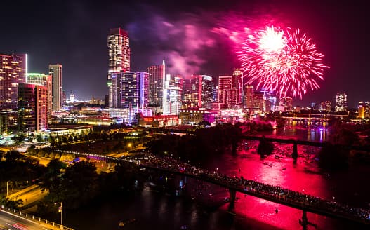 Austin celebrará el Año Nuevo con un espectáculo gratuito de fuegos artificiales