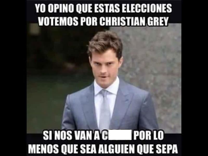 Nunca puede faltar el humor subido de tono. ¿Y tú, votarías por él?